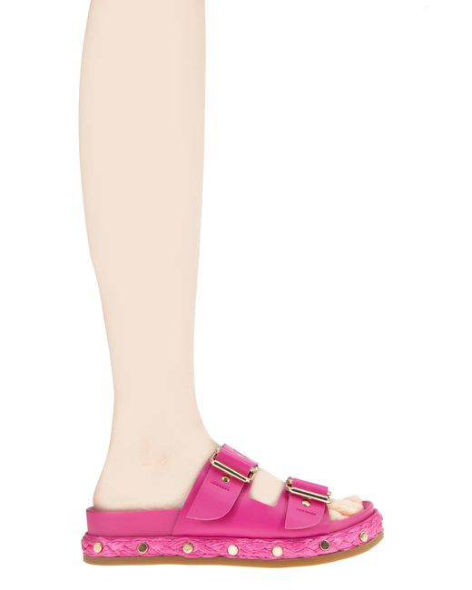 BCBGMAXAZRIA Pink Bindie Slide Sandal