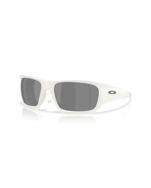 Oakley Gray 60Mm Prizm Rectangular Sunglasses for men