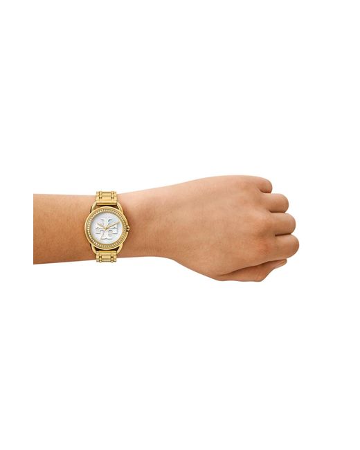 Tory Burch Metallic The Miller Glitz Bracelet Watch