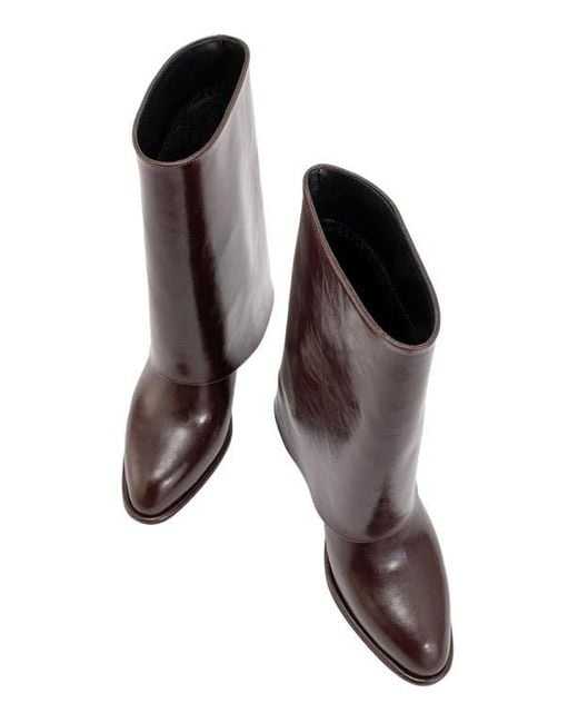 Prologue Shoes Brown Ellas Chunky Heel Boot