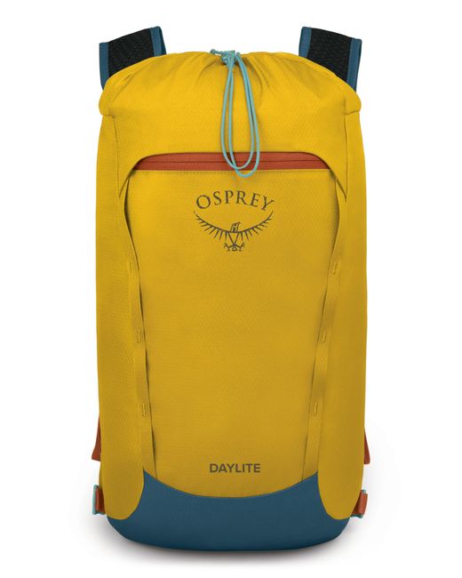 Osprey Daylite Cinch Backpack in Yellow Lyst