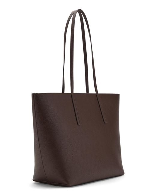 Mango Brown Double Handle Shopper Tote