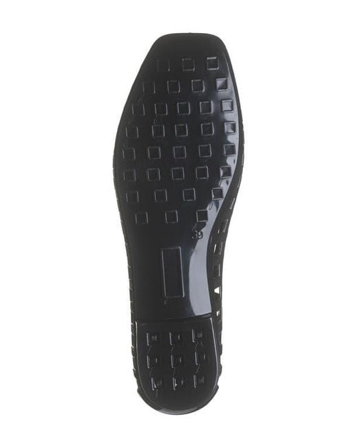 Jeffrey Campbell Black Sunnie Jelly Loafer Flat