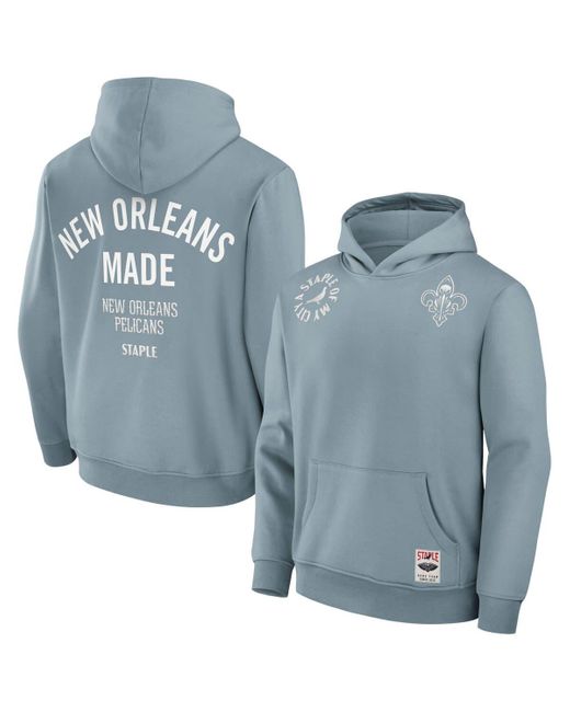 Staple Blue Nba X New Orleans Pelicans Plush Heavyweight Pullover Hoodie At Nordstrom for men