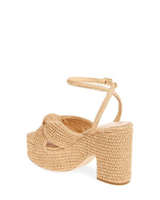 Loeffler Randall Metallic Liza Ankle Strap Platform Sandal