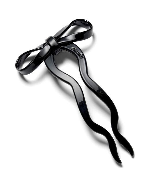 CHUNKS Black Large Bow Hairpin