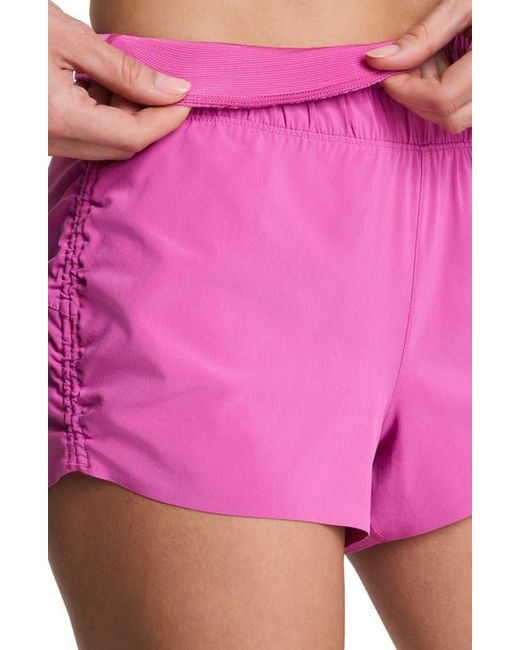 Spanx Pink Cinched Running Shorts