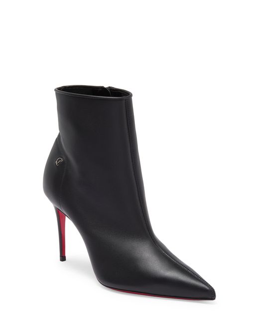 Christian Louboutin Black Sporty Kate Pointed Toe Bootie