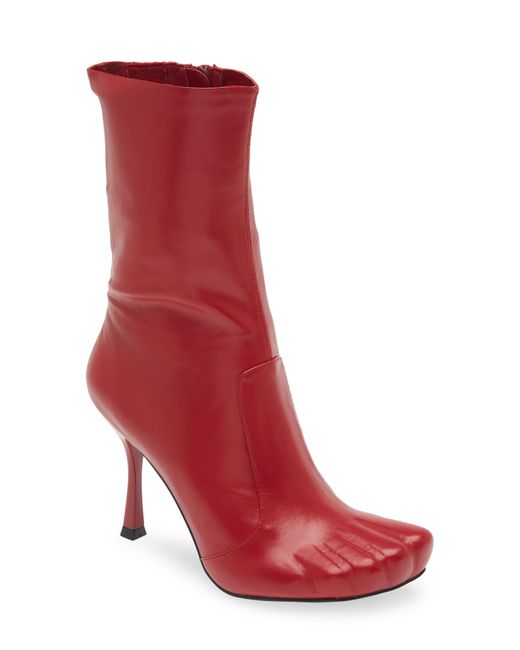 Jeffrey Campbell Red Visionary Stiletto Boot