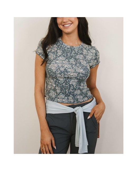 Nanis Blue Modal Valley Tee