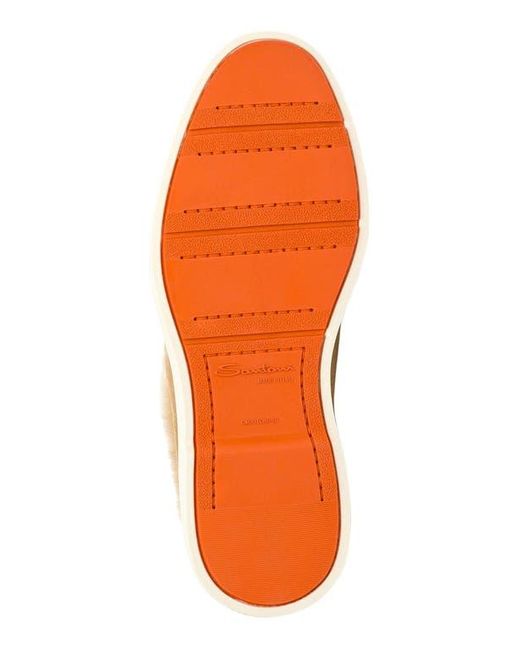 Santoni Natural Suede Desert Boot