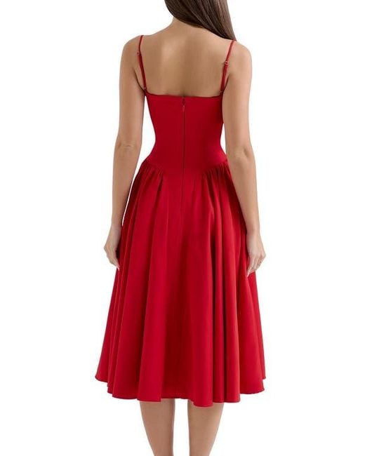 house of cb flare dress Strappy Cowl Neck Shapewear Flare Dress main image 0