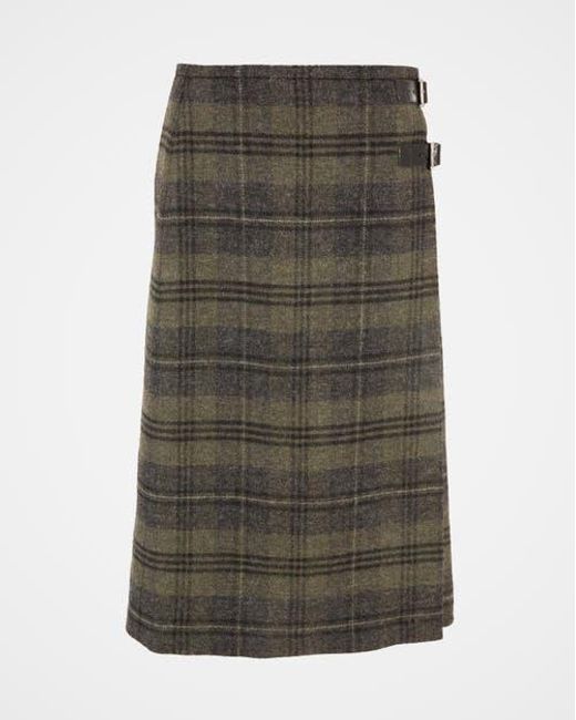 Celtic & Co. Blue Midi Celt Kilt Plaid Skirt