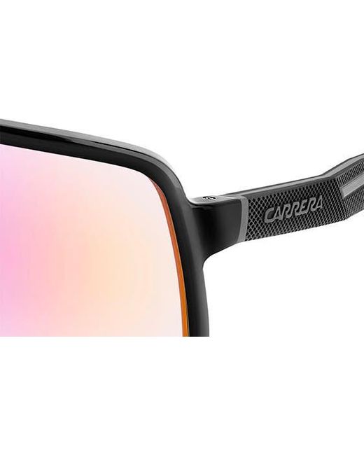 Carrera Pink Festival 99mm Oversize Shield Sunglasses