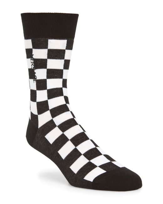 Versace Black Athletic Crew Socks for men