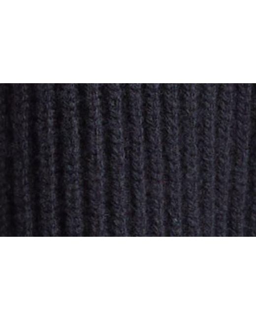 Marni Blue Genuine Shearling & Virgin Wool Cardigan