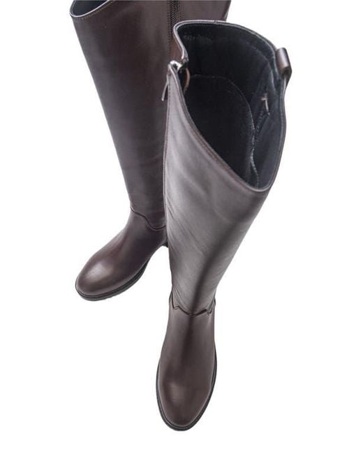 Forever & Always Shoes Brown Acro Leather Boot