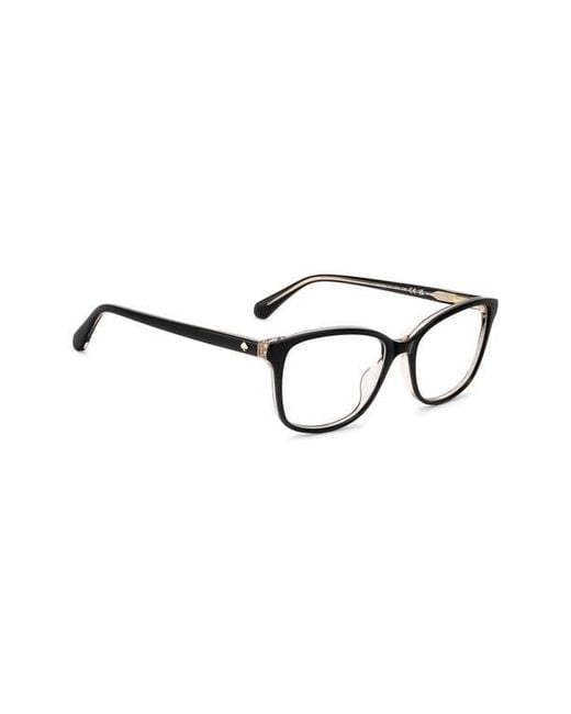 Kate Spade Black Reilly 55Mm Rectangular Reading Glasses