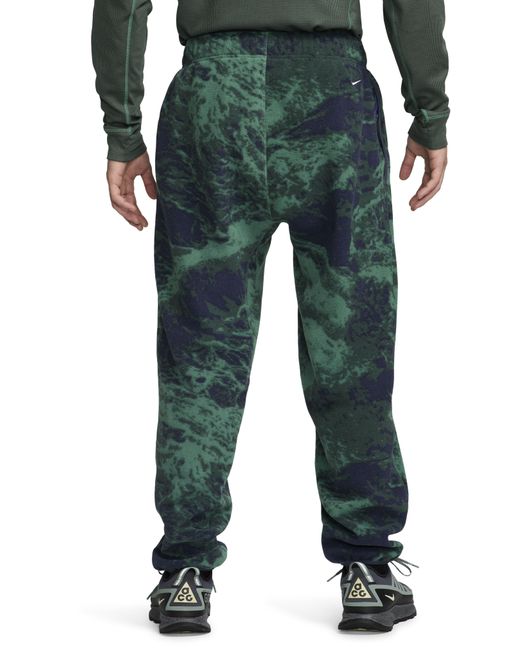 Nike Blue Acg Wolf Tree Polartec Fleece Sweatpants for men