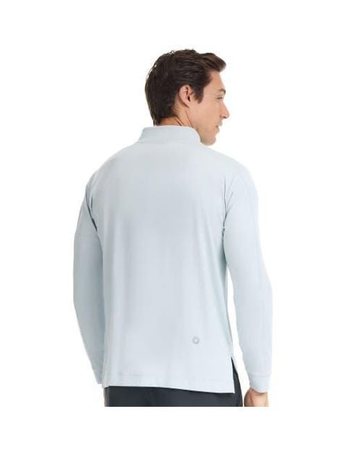 BloqUV Blue Mock Zip Top for men