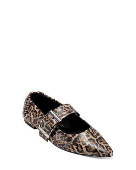 DKNY Black Cormic Mary Jane Pointed Toe Flat