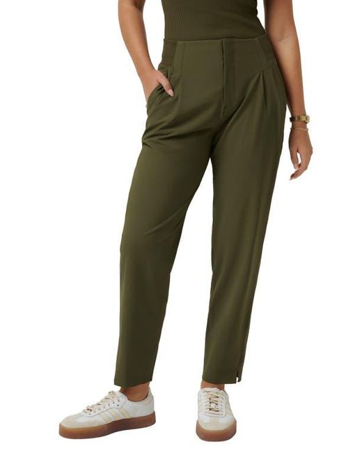 Travis Mathew Women's Green Moontide Tapered Pants