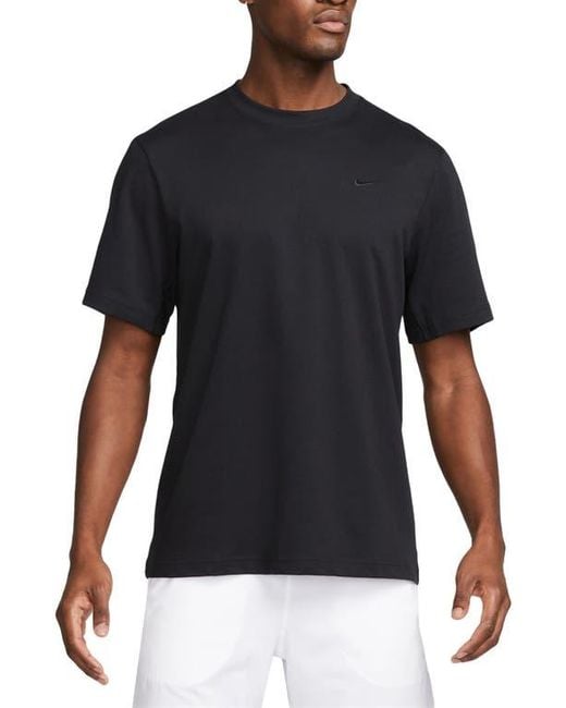 Nike Black Primary Training Dri-Fit Short Sleeve T-Shirt for men