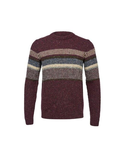 Celtic & Co. Red Statement Donegal Wool Sweater for men