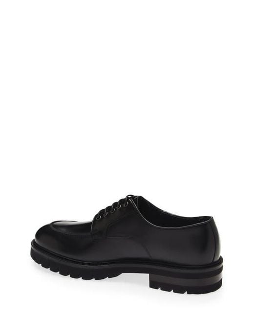 Ferragamo Black Alf Apron Toe Oxford for men