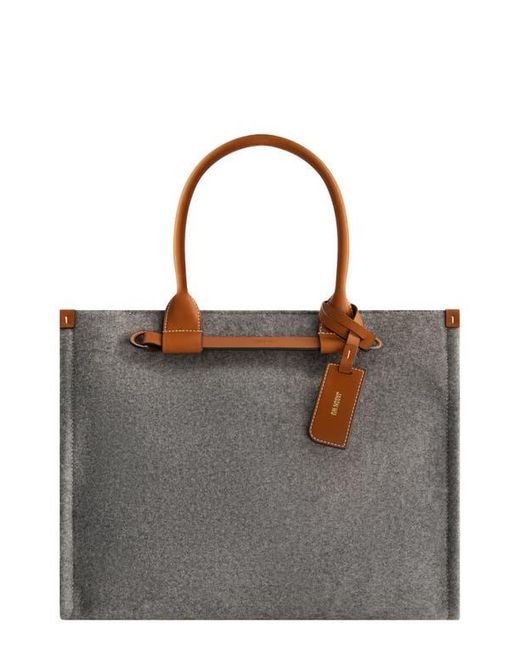 Jason Wu Brown Structured Felt Tote Bag
