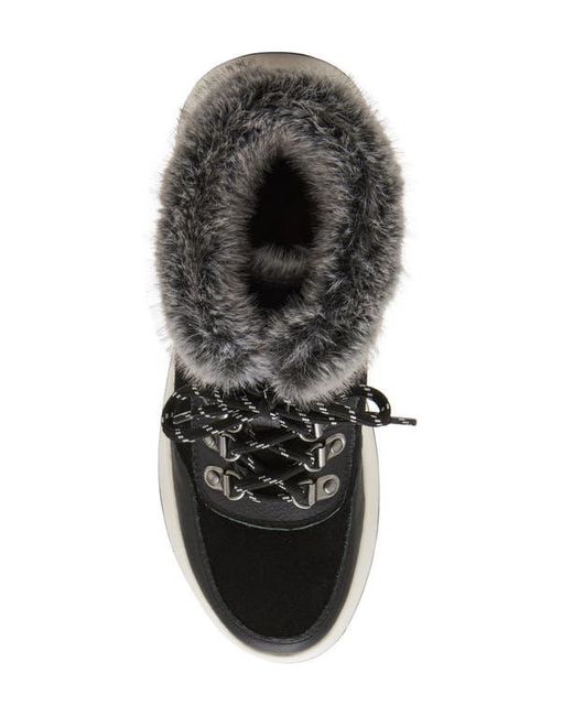 Blondo Black Ante Waterproof Faux Fur Trim Boot