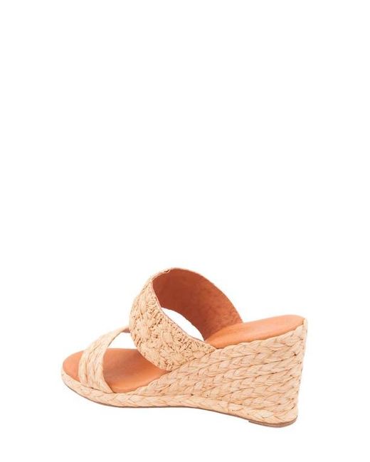 Andre Assous Pink Nolita Wedge Slide Sandal