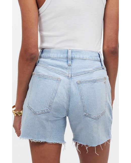 Madewell Blue The Perfect Summer Jean Shorts: Raw-hem Edition