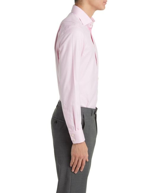 Charles Tyrwhitt Gray Slim Fit Non-iron Solid Twill Dress Shirt for men