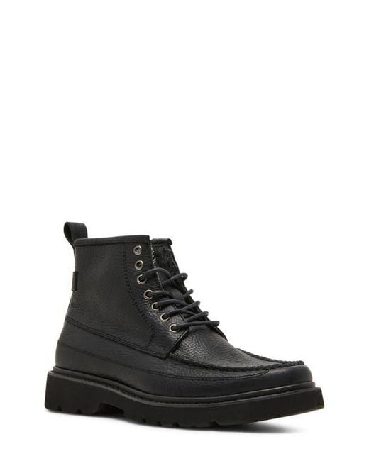 Steve Madden Black Daviston Moc Toe Boot for men