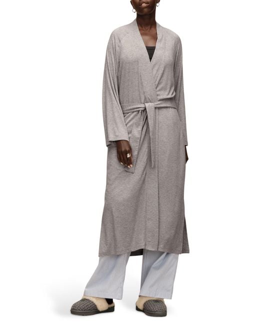 Ugg Gray Myra Rib Robe