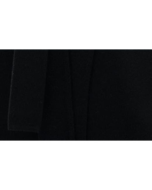 Mango Black Handmade Wool Blend Wrap Coat