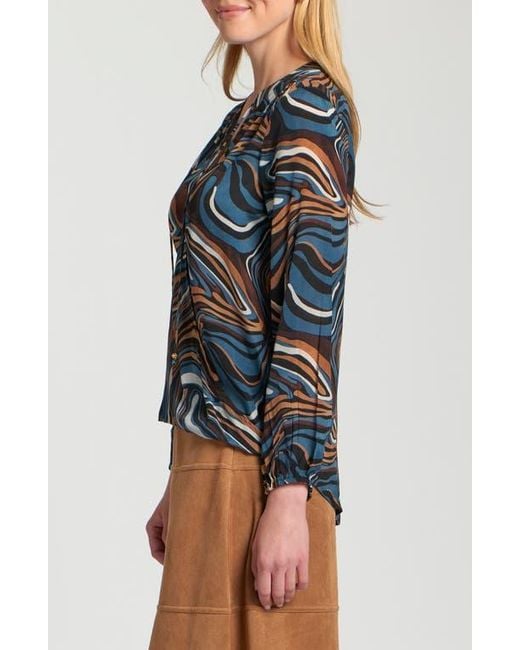 Apny Blue Printed Top