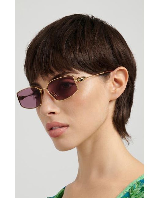 Etro Purple 59Mm Rectangular Sunglasses