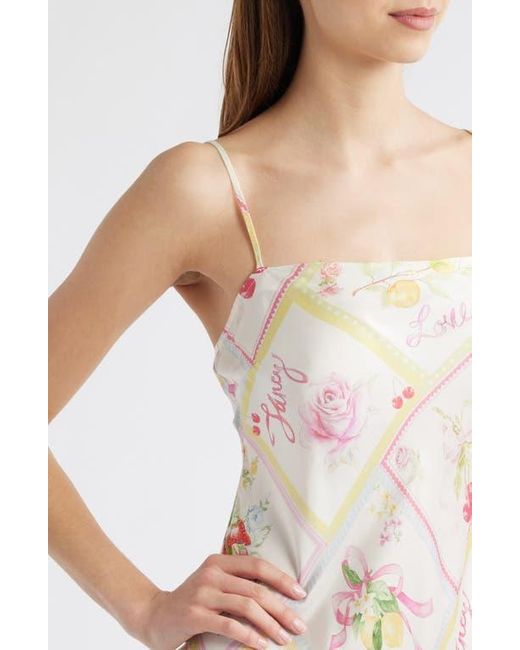 LoveShackFancy White Calima Silk Blend Minidress