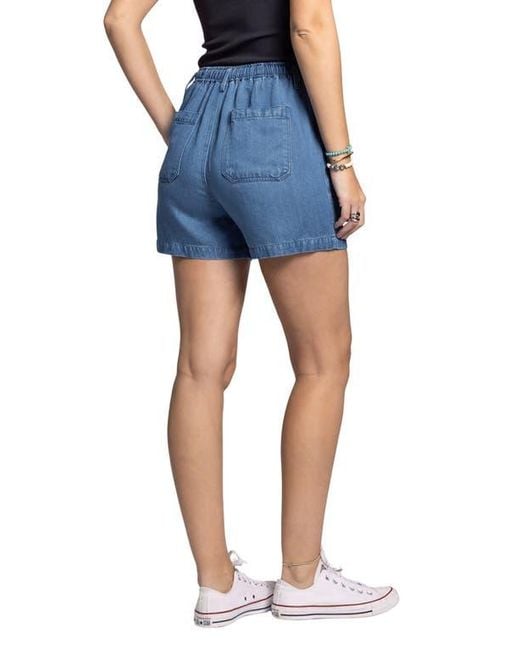 Thread & Supply Blue Laverne Drawstring Shorts