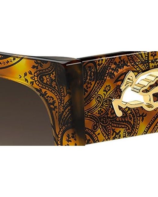 Etro Brown 53Mm Gradient Square Sunglasses
