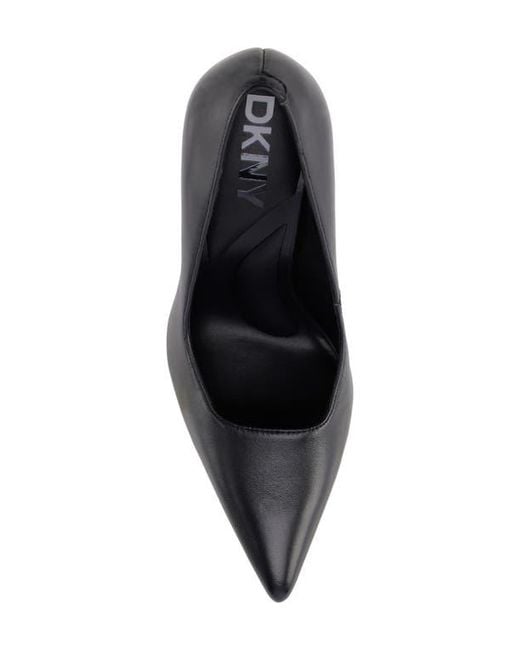 DKNY Black Mickel Pointed Toe Pump