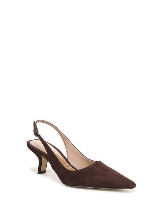 Sam Edelman Brown Bianka Slingback Pointed Toe Pump