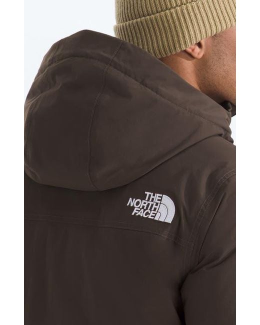 The North Face Brown Mcmurdo Waterproof 600 Fill Power Hooded Down Parka With Faux Fur Trim for men