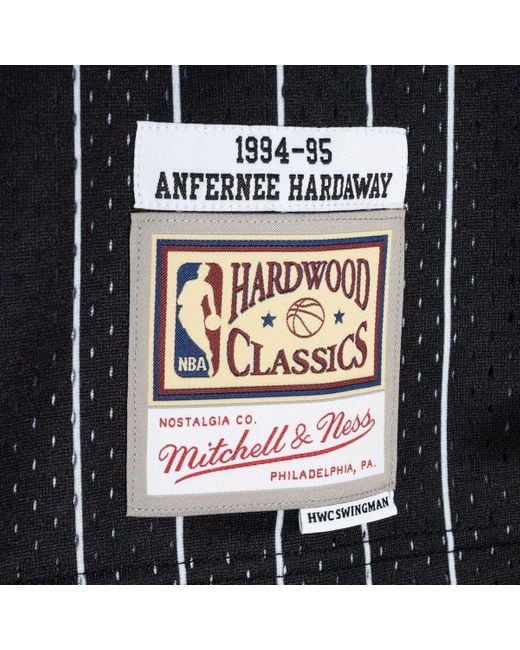 Men's Mitchell & Ness Penny Hardaway Blue Orlando Magic Hardwood Classics  Swingman Jersey