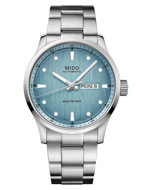 MIDO Metallic Multifort Automatic Bracelet Watch, 42Mm
