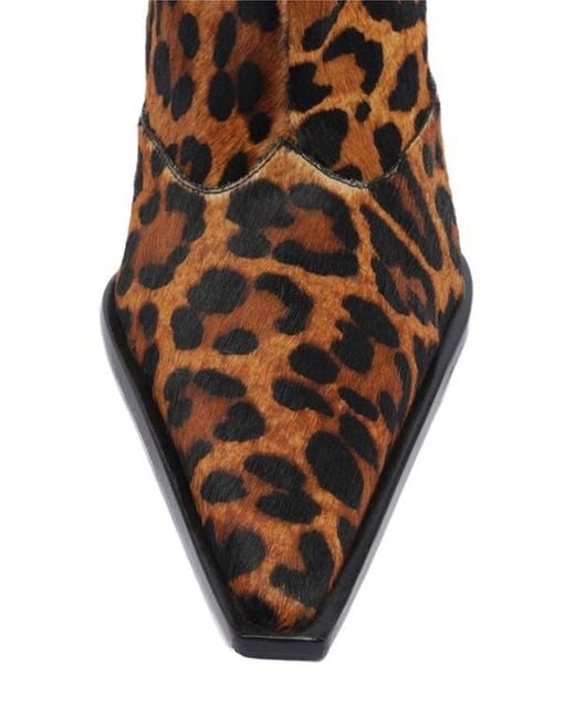 SCHUTZ SHOES Brown Raffaela Pointed Toe Bootie