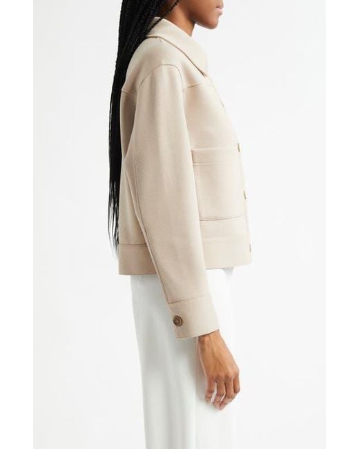 Vince Natural Double-Face Cropped Jacket