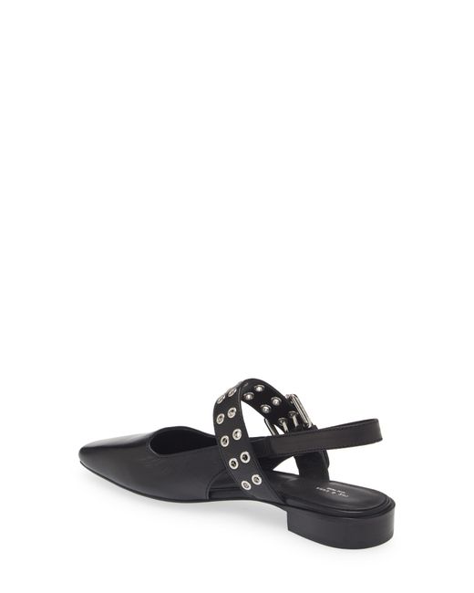 Rag & Bone Black Astra Slingback Flat